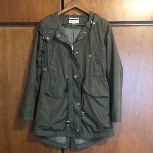 Merona Green rain jacket